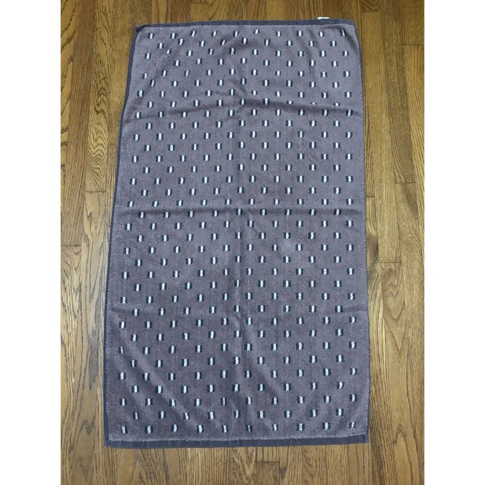 Vintage Cannon Sterling Choice Bath Towel Geometric Mid Modern Made In USA